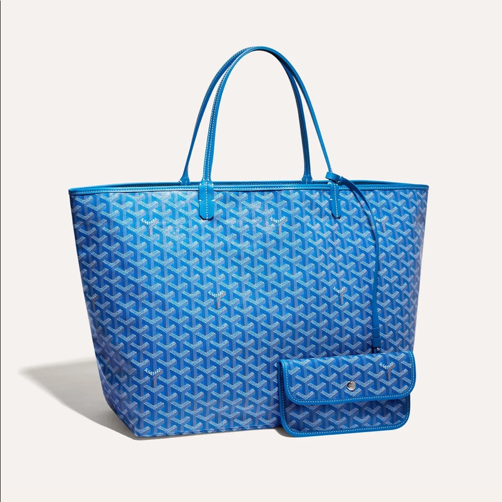 Light blue goyard tote bag
